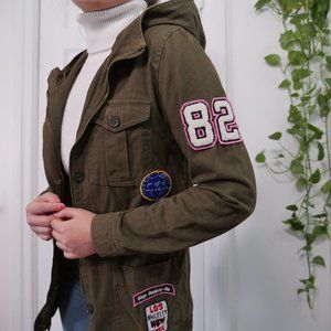 Super cute art pop utility jacket